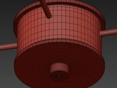 satin gold bel air lighting chandeliers 3D model