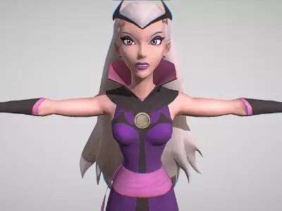 Charmcaster - Ben 10 Alien Force - Vilgax Attacks Low-poly 3D model