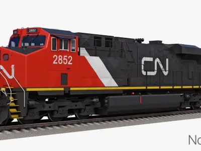  GE ES44AC Locomotive and Box Car Canadian Pacific 