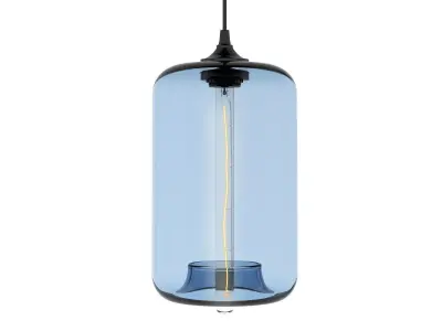 Pod glass pendant light 3D model