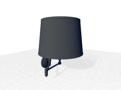 Vanderpool Light Polished Chrome Swing Arm 3D model