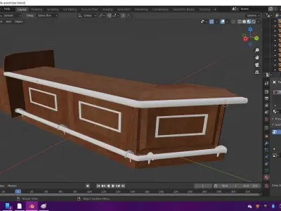 Custom Bar Low-poly 3D model