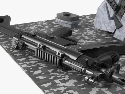  Custom Loadout Assembly with Knife Guns and Faceplate 