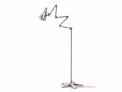 Mirobolite floor lamp with shade 3D model