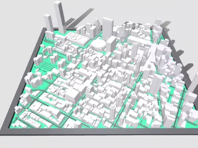 The High Line New York USA 3D model