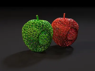 Hollow Apple 3D print model