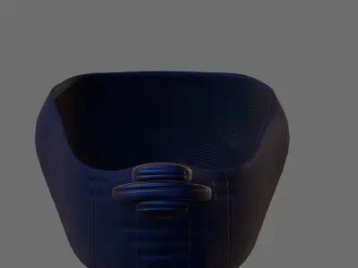 Gas mask helmet 3d model scifi Low-poly  Low-poly 3D model