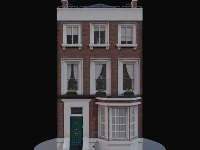 Building asset2 Low-poly 3D model