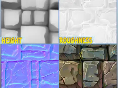 Stylized Wall Seamless Texture Texture purchase
