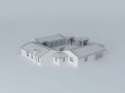Pavillion house Free 3D model