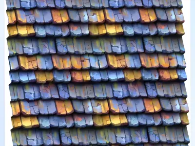 Stylized Roof Seamless Texture Texture