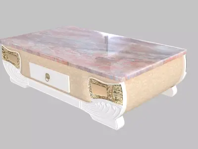 Table classic living room 3D model