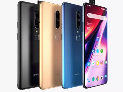 OnePlus 7 Pro and Pro 5G all colors 3D model