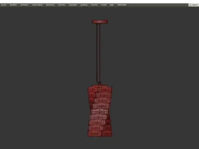 CARE chandelier Low-poly 3D model