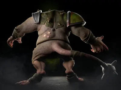 Fat Skaven Rat 3D model