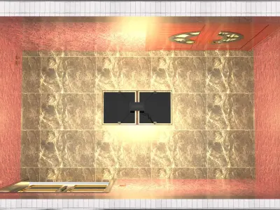 Lobby Interior Design without Furnitures 3D model