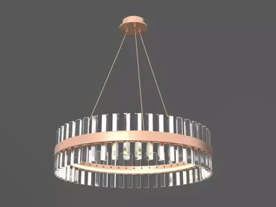 Chandelier crystal pendant light Free 3D model