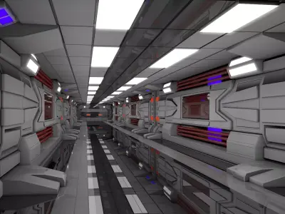Sci Fi Interior  3D model