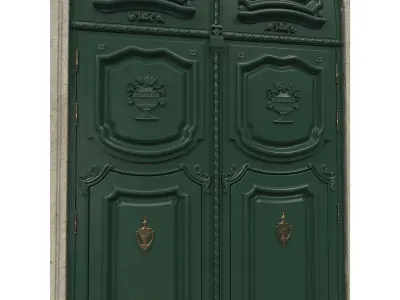 Entrance classic door 42 3D model
