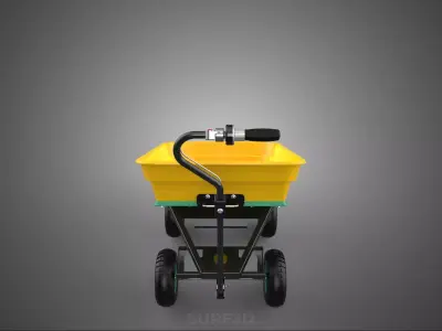 ELECTRIC DUMP CART CONSTRUCTION BUILDING SITE MATERIAL TRANSPORT 3D model