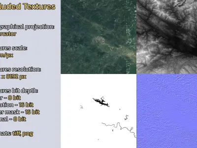 Baicheng China City Landscape 3D Model 3D model