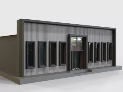 Low Poly Store-Warehouse  Low-poly 3D model