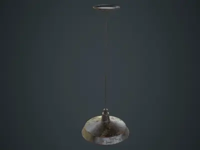 Hanging Lamp 2C Low-poly 3D model