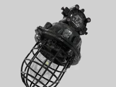 Industrial Lamp OMP300 2 Free low-poly 3D model