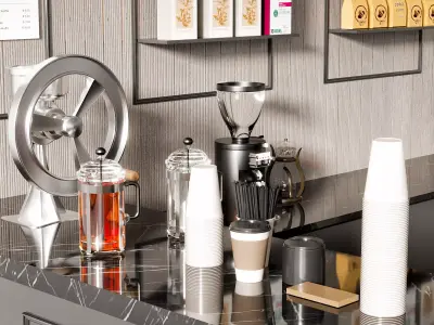 COFFE SHOP NO45 A 3D model