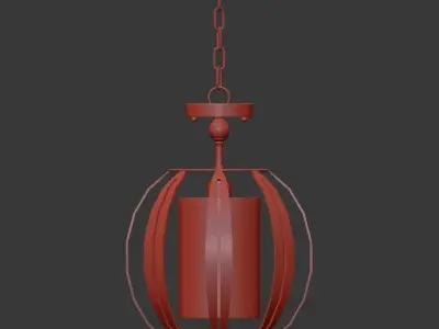 Abercorn Pendant Semi Flush 3D model