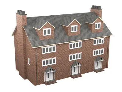 British House Design 09 Low-poly 3D model