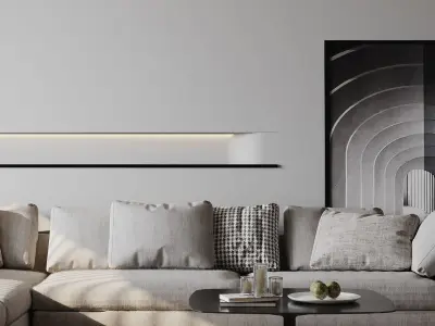apartment interior scenes    3D model