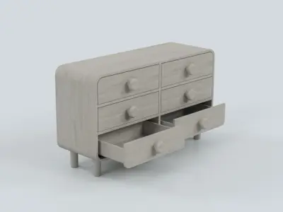 MINIATURE DOLLHOUSE BEDROOM TABITHA  FURNITURE SET 3D print model