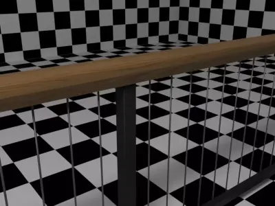 Cable Railing Style 2 3D model