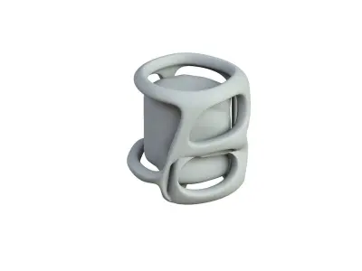 SciFi Shape Object Low Poly Low-poly 3D model 5