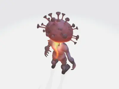 humonoid virus 3D model