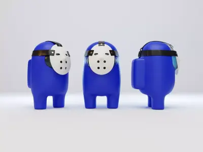 Among Us Hockey Mask Character  3D model