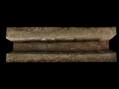 Anydrafts Street gutter 01 Low-poly 3D model