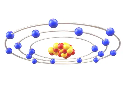 Chlorine Chemical Element v1 001 Low-poly 3D model