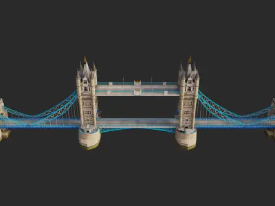 London Tower Bridge 3D model