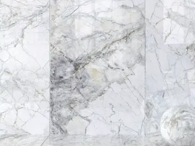 Wall Tiles Museum Supreme White 160x320 Set 2 Texture
