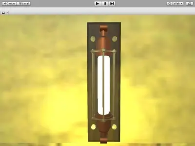 Edison Wall Lamp  Low-poly 3D model