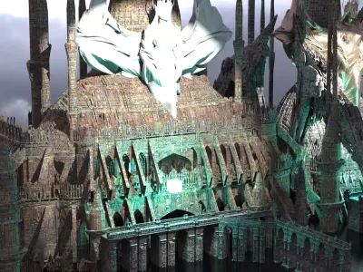 Dark Void Temples Kit bash 1  3D model