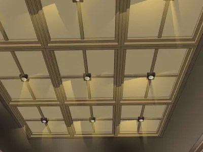 hanging shade cantilever 3d model 3D model