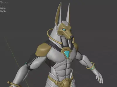 Prime Anubis High Poly 3D model