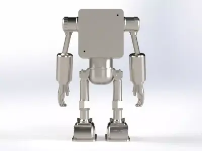 Stylized Robot 3D Print Ready Mechanical Robot Figure STL File 3D print model