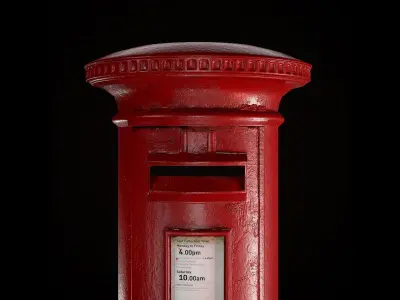 British Style Street Asset Pack Low-poly 3D model