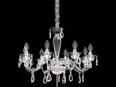 Ideal Lux TIEPOLO 8-Flg Barock Kristall  034720 3D model