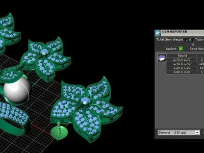 Half set 0047 3D print model