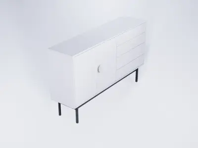 Bathroom Vanity Floor Cabinet 3D model